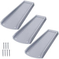 plusgutter Rain Gutter Downspout Splash Block, Gutter Downspout Extensions for Water Drainage, 24" Gutter Splash Guards Downspout Extender, Fixable Down spout Drain Trays with PE Nails(3 Pack, Gray) - color: Gray
