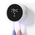 Toothbrush Sanitizer and Holder, Toothbrush Holders for Bathroom, Tooth Brush Wall-Mounted Cleaner Organizer with Auto-Inductive Cover, Air Drying Fits Most Electric, Manual and Kids’ Toothbrushes - size: Standard