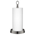 KASUNTO Paper Towel Holder With Heavy Weighted Base - Steel Countertop Stand for Kitchen, Bars & Dining Tables - Fits Standard & Jumbo Rolls - Brushed Nickel - color: Brushed Nickel
