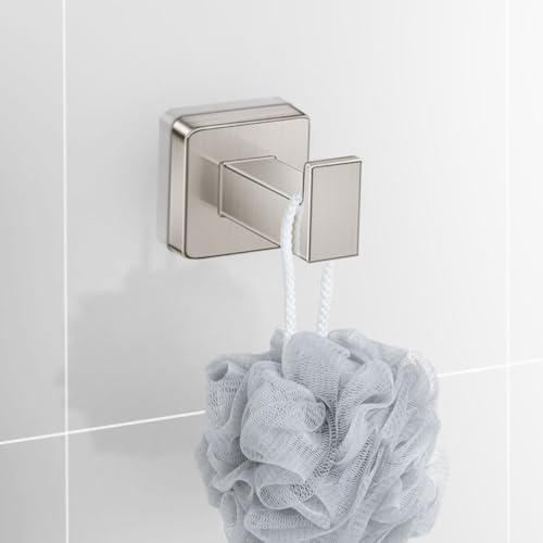 Bathroom Hardware Accessories Set 4 Pieces, Brushed Nickel Stainless Steel Towel Bar Set, Includes 20In Towel Bar, Towel Ring, Robe Towel Hooks,Toilet Paper Holder, Bathroom Towel Rack Set - color: Brushed Nickel, size: 20Inch