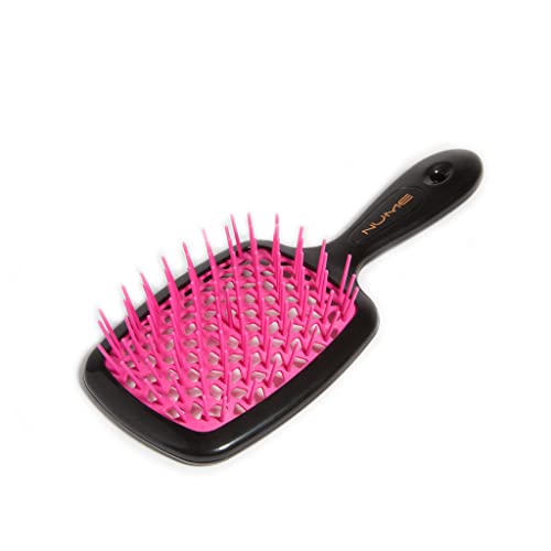 NuMe Scalp Massage Brush for Wet and Dry Hair | Scalp Massager Shampoo Brush Scalp Care Brush, Shower Brush Scalp Scrubber Exfoliator with Soft Silicone Bristles for Dandruff Removal, Hair Growth - color: Magenta