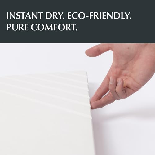 Water Stone Quick-Drying Bath Mat, Large Off-White (30.7”x23.6”), Eco-Friendly, Non-Slip, Super Absorbent Bathroom Rug, Fast Drying Floor Mat for Shower - color: Off White - Large