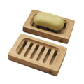 Bamboo Soap Dish – 2-Pack Self-Draining Soap Dish for Shower – Natural Bamboo Wood Tray for Bathroom with Drainage – Wooden Holder for Kitchen, Bath, Sink