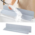 23" Ultra Silicone Sink Splash Guard Released in 2026,Self-Draining Water Splash Guard for Kitchen Sink,Bathroom and Island,with 3.5" High Splash Guard & 7 Strong Suction Cup (Grey) - color: Gray