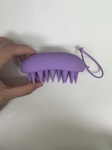YalsFTY Silicone Scalp Massager Shampoo Brush – Ergonomic, Waterproof Scalp Scrubber for Hair Growth & Dandruff Removal – Ideal for Wet & Dry Hair Care