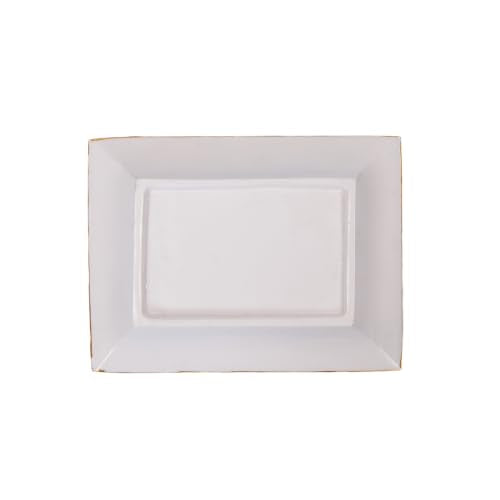 Jaye's Studio Garden Party White and Blue Enameled Rectangle Catch All Tray, Jewelry Tray for Bathroom, Vanity - Decorative Landry Tray - color: Chinoiserie 5"