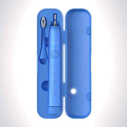ORDO Sonic+ Toothbrush Travel Case, portable USB Charging, Arctic Blue | Sonic toothbrush holder, durable design, secure magnetic closure, travel friendly, toothbrush not included - color: Arctic Blue