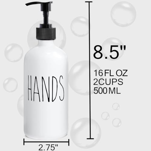 MOMEEMO Soap Dispenser Set 2 Pack, Contains Dish and Hand Soap Dispenser. (White) - color: Hd White