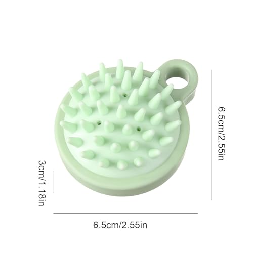 Hair Scalp Massager - Scalp Shampoo Massager | Scalp Massager Brush | Shampoo Brush with Silicone Bristles | Scalp Massager Shampoo Brush | Head Scubber for Wife Women Father Men Husband - color: Green