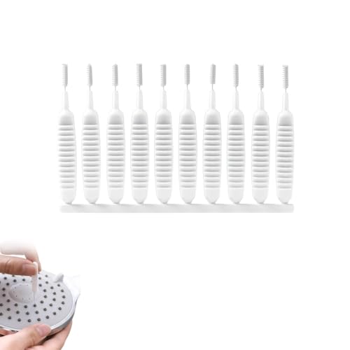 Shower Head Cleaning Brush for Small Hole, 2026 Upgrade Gap Hole Anti-Clogging Cleaning Brush, Multifunctional Shower Head Cleaning Brushes for Household Bathroom (10 Pcak) - color: 10 Pcak