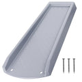 plusgutter Rain Gutter Downspout Splash Block, Gutter Downspout Extensions for Water Drainage, 24" Gutter Splash Guards Downspout Extender, Fixable Down spout Drain Trays with PE Nails(1 Pack, Gray) - color: Gray