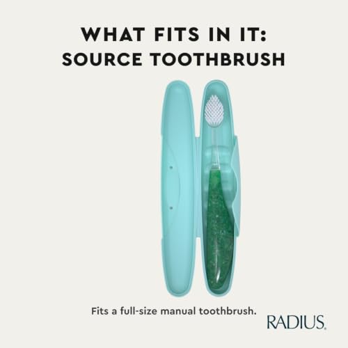 RADIUS Toothbrush Travel Case for Standard Brush, BPA-Free Recycled Plastic, Portable for Bathroom, School, Home, Camping (Lemon Yellow, 8.25H - 1.38W - 1.75L (in)) - color: Lemon Yellow