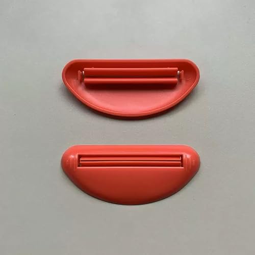 4Pcs Toothpaste Tube Squeezer Quad Pack - Suitable for Travel & Home Use Red+White+Black+Blue