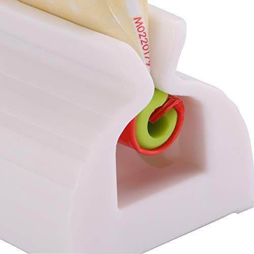Toothpaste Tube Squeezers Toothpaste Roller - Manual Toothpaste Tube Roller Squeezer Tool, Toothbrush Squeezers, Toothpaste Clip Holder Stand Winder by XYKEEY (Multi-Colored) - color: Multi-colored