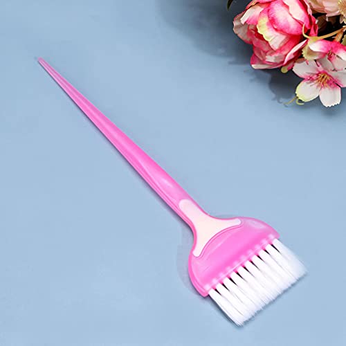 Beaupretty Hair Dye Brush Set 4 Pcs Hair Coloring Brushes and Comb Applicator Kit for Salon Home Diy Dyeing Highlights Foiling Treatment - color: Pink