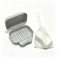 Soap Holder Container, Vonpri Portable Bar Soap Saver Scrubber Case for Bathroom and Kitchen (Grey) - color: Grey