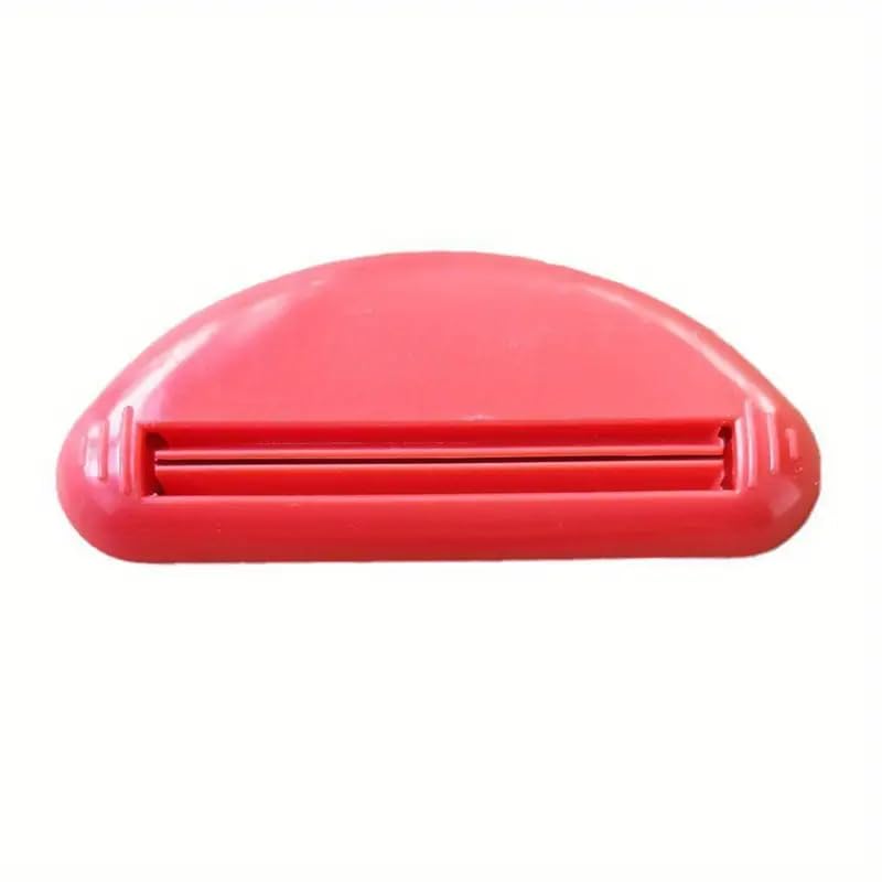 Toothpaste Squeezer - Multi-Functional Kitchen and Bathroom Tool with Easy Squeeze Design, and Easy to Clean Kitchen Gadget Use for Bathroom Home - color: Red