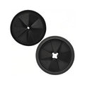2PCS Garbage Disposal Splash Guards, 3 3/8" Sink Baffle QCB-AM Replacement for InSinkErator Evolution Series, Garbage Disposer Accessories,Upgraded Noise-Reducing Nitrile Collar Drain Plug,Black
