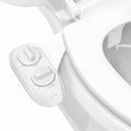 LUXE Bidet NEO 185 Plus - Dual Nozzle, Non-Electric Bidet Attachment for Toilet Seat, Patented Slide-In Install, 360° Self-Clean, EZ-Lift to Clean, Feminine & Rear Wash (White) - color: White