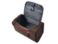 Vercord Mens Toiletry Bag Wash Travel Small Shaving Dop Kit Shower Bathroom Ditty Hygiene Bag Coffee - color: Coffee