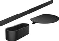 Hansgrohe WallStoris Bathtub Bundle, Bathroom Storage, Accessories Set, no Drilling, Matt Black, 27966670 - color: Matt Black, style: Set / Bathtub