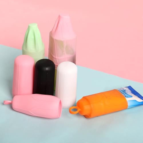 16 Pcs Elastic Sleeves for Leak Proofing Travel Silicone Bottle Covers for Travel Container in Luggage Reusable Travel Accessory for women Men