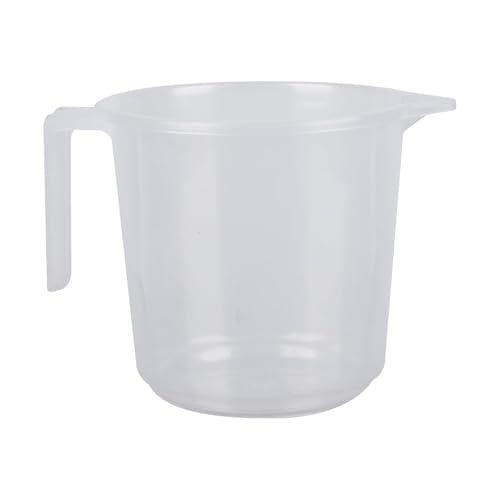 Plastic Bath Mug for Bathroom | Strong Mug for Bathroom | Toilet Mug | Washroom Jug | Mug for Bathing | 1500 ML | Pack of 2 | Transparent