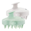 HEETA Scalp Massager 2 Pack for Hair Growth, Soft Silicone Bristles to Remove Dandruff and Relieve Itching, Scalp Scrubber for Hair Care Relax Scalp, Shampoo Brush for Wet Dry Hair, Beige & Green - color: 01- New Beige & Green