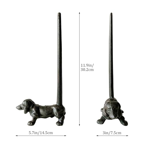 Dachshund-Shaped Paper Towel Holder, Free-Standing Toilet Paper Holder, Decorative Dachshund Statue for Home Decoration - color: Dachshund