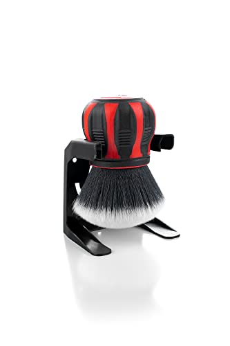 Detail Factory - Curveball XL Synthetic Brush - Ultra Soft Bristles, Comes with Storage Rack, Covers Large Area Inside or Outside Vehicles - Red - color: Red