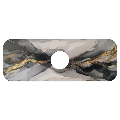 Faucet Fast Absorbent Pad - Black Gold Marble , Suitable For Kitchen, Bathroom, Island And Other Scenes - color: Black Gold Marble