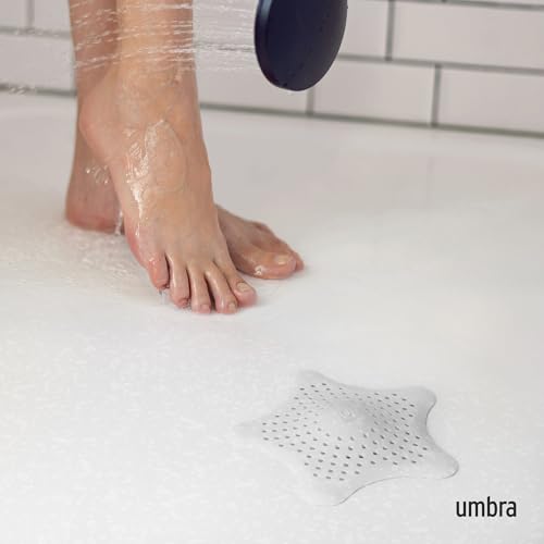 Umbra Starfish Drain Cover/Hair Catcher, White - color: White, size: 1 Count (Pack of 1)