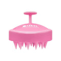 HEETA Scalp Massager Hair Growth, Soft Silicone Scalp Scrubber Shampoo Brush for Exfoliation, Dandruff Removal Head Massage Stress Relax, Wet & Dry Use for Thick Thin Curly Hair Care, Cherry Pink - color: 03-pink