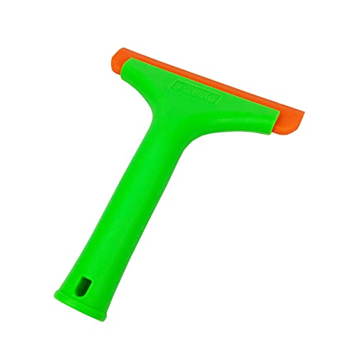 Super Flexible Silicone Squeegee, Auto Water Blade, Water Wiper, Shower Squeegee, 5.9'' Blade and 7.5'' Long Handle, for Car Windshield, Window, Mirror, Glass Door - color: Green