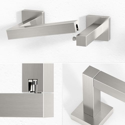 FEILERN Toilet Paper Holder Wall Mounted Post Pivoting Square Tissue Holders Roll Holder Hangers for Bathroom Commercial Toilet Paper Dispenser, Brushed Nickel - color: Brushed Nickel, size: 1 Pack