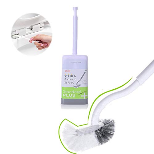 Marbarsse Bathroom Toilet Bowl Brush and Holder, Curved Design Toilet Brush for Deep Cleaning Under Rim, Best Toilet Brush Set, Easy Handy CompactToilet BowlCleaner Brush for Bathroom, 1 Pack - color: 1 Pack