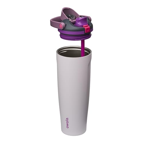 Owala FreeSip Sway Insulated Stainless Steel Water Bottle with Two-Way Spout, Built-In Straw and Bucket Handle, Made for Travel, School, and Sports, 40oz, BPA Free, Leak Proof, Dreamy Field - color: Dreamy Field, size: 40 Ounces