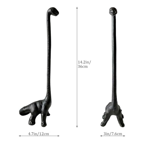 Dinosaur-Shaped Paper Towel Holder, Free-Standing Toilet Paper Holder, Decorative Dinosaur Statue for Home Decoration - color: Dinosaur