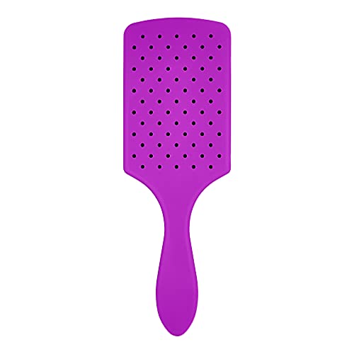Wet Brush Paddle Detangler Hair Brush, Purple, Ultra-Soft IntelliFlex Bristles with AquaVent Design, Great For Treatment & Mask Application, Women, Men, Wet, Dry and Damaged Hair - color: Purple, size: 1 Count (Pack of 1)