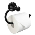 Matte Black Toilet Tissue Paper Holder Matte Black Bathroom Accessories Toilet roll Paper Hanger, Wall Mounted, Rustproof - color: Matte Black