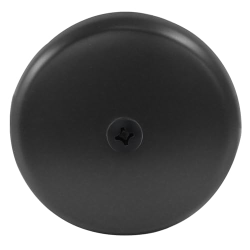 Single Hole Tub Overflow Drain Cover, Matte Black, 1 Pack | Bathtub Drain Overflow Face Plate, Trim Kit Conversion Kit, Easy to Install, Standard Bath Tub Drains - style: Matte Black-1 Hole