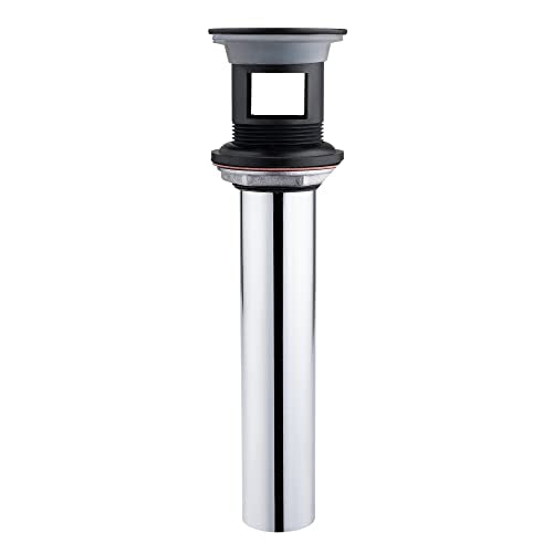 Artiwell Grid Drain Strainer Assembly With Overflow for Bathroom Sink, P.O. Plug Lavatory Drain, Oil Rubbed Bronze - color: Oil Rubbed Bronze, style: With Overflow