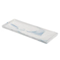 uxcell Marble Tray for Bathroom 9" Small Rectangle Ceramic Vanity Tray for Countertop Shatterproof Bathtub Soap Tray Kitchen Sink Organizer Key Trinket Ring Tray, Blue - color: Blue