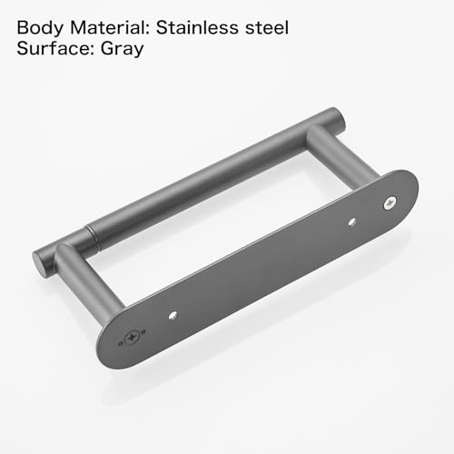 Removable Toilet Paper Holder, Grey Roll Holder, Paper Towel Holder - color: Gray