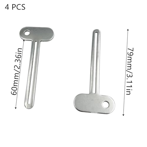 Toothpaste Squeezer, 4 Pcs Metal Manual Toothpaste Squeezer Roller Stainless Steel Tube Squeezer Toothpaste Squeezer Dispenser Hand Cream Tube for Saving Toothpaste Facial Cleanser Bathroom