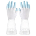 Yardwe Waterproof Anti-Slip Cleaning Gloves for Kitchen and Toilet, 3 Pairs Household Gloves Set in Pink Green Blue, Size S, Sturdy Home Cleaning Accessories