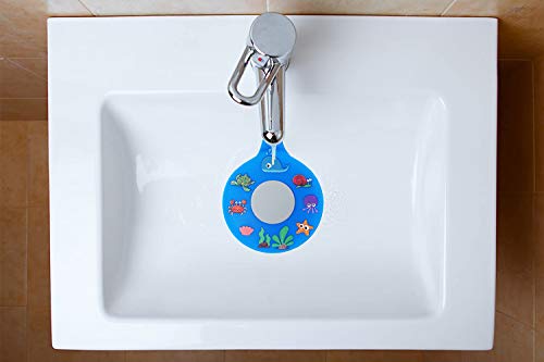 Bathtub Drain Stopper, Silicone Tub Stopper Plug, Universal Bath Drain Cover, Kids Tots Babies Gift (Blue Turtle) - color: Blue Turtle