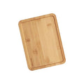 Small Bamboo Serving Tray, Small Food Tray for Eating and Serving Coffee, Tea, 9.5 x 7.1 Inch - size: 9.5" x 7.1" x 0.6"