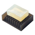 Yamazaki Home Self Draining Soap Tray - Floating Holder Dish for Sink, Silicone, No Assembly Req. - color: Black