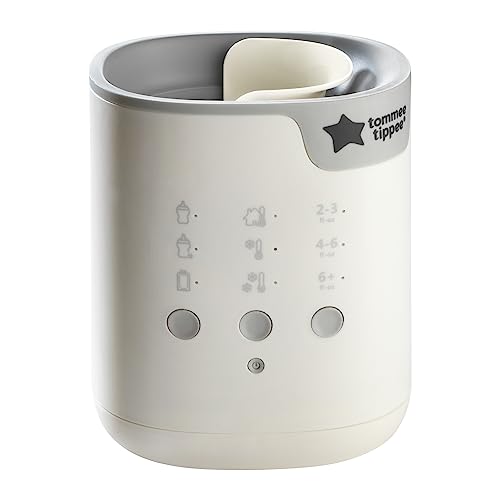 Tommee Tippee Baby Bottle and Food Warmer, Warms Breast Milk, Formula, Jars and Pouches to Body Temperature in Minutes, Automatic Timer, Touch Settings, White - size: 1 Count (Pack of 1), style: All-In-One